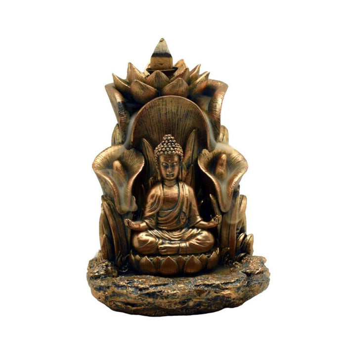 5.5" Buddha Backflow Incense Burner (IB 2839) - SmokeTime