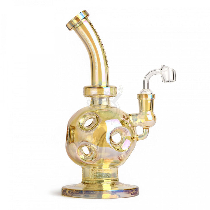 7.5" Metallic Terminator Finish Swiss Globe Rig - SmokeTime