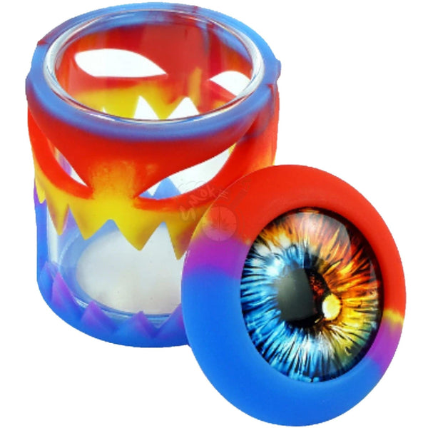 80ML Glass & Silicone Jar - EyeBall - SmokeTime