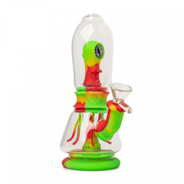 9" Alien Invasion Silicone Bong (TS189) - SmokeTime