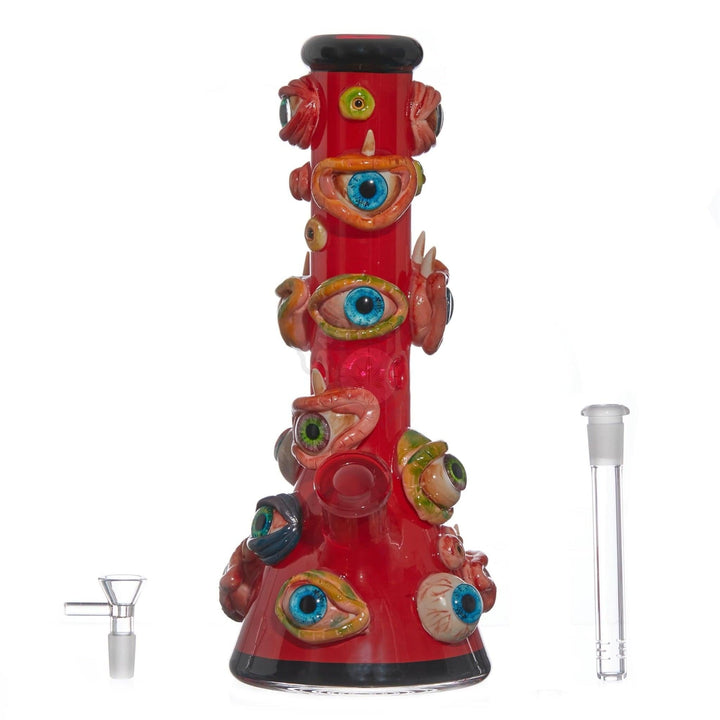 All Seeing Eyes Glass Beaker - SmokeTime