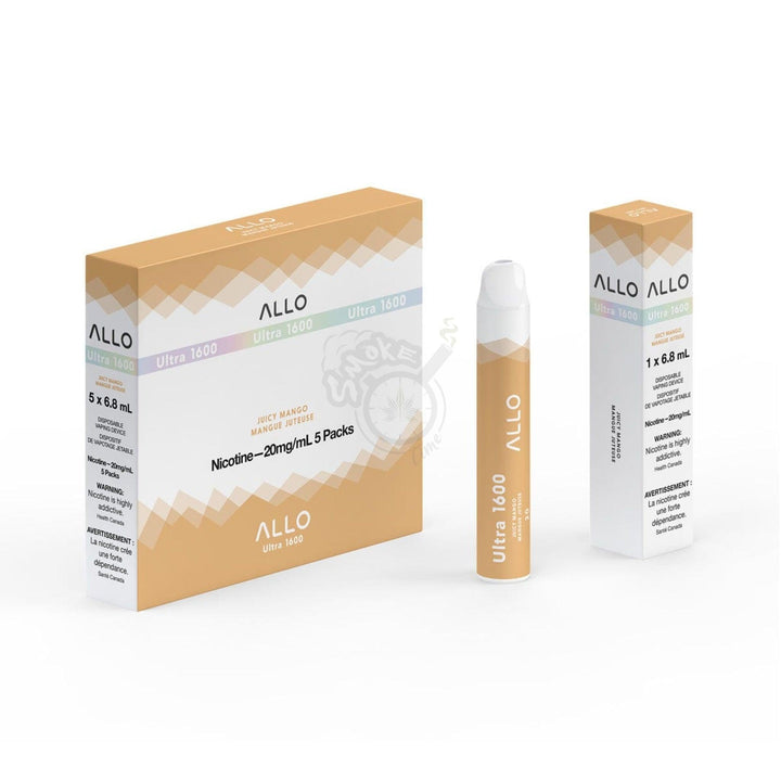 Allo Ultra 1600 Disposable - 20mg 5pc/Carton (14 Flavours) - SmokeTime