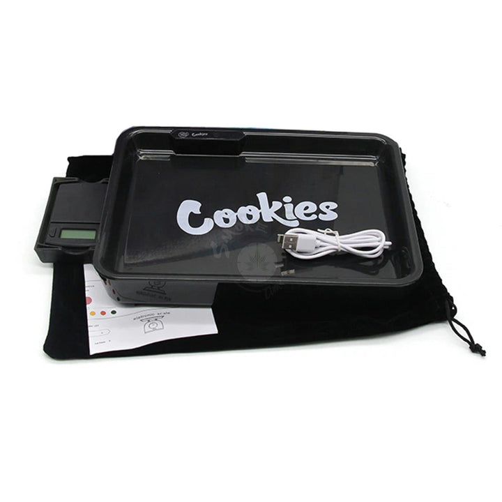 Backwoods or Cookies LED Glowing Trays W/ Electronic Scale - SmokeTime