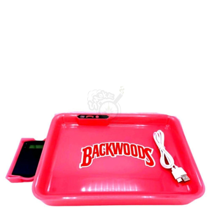 Backwoods or Cookies LED Glowing Trays W/ Electronic Scale - SmokeTime