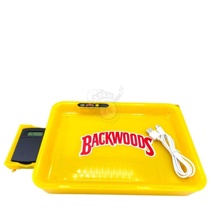 Backwoods or Cookies LED Glowing Trays W/ Electronic Scale - SmokeTime