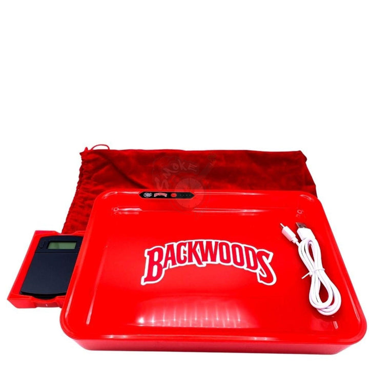 Backwoods or Cookies LED Glowing Trays W/ Electronic Scale - SmokeTime