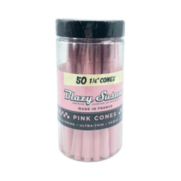 Blazy Susan 1 1/4 Cones - 50 in a pack - Pink - SmokeTime
