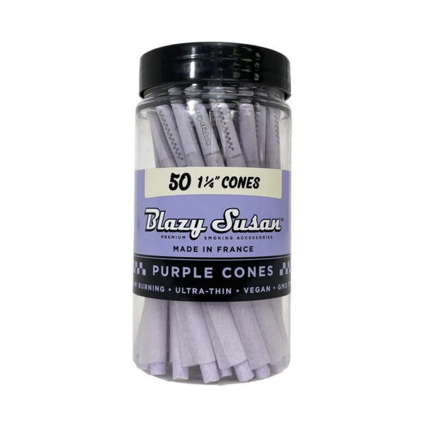Blazy Susan 1 1/4 Cones - 50 in a pack - Purple - SmokeTime