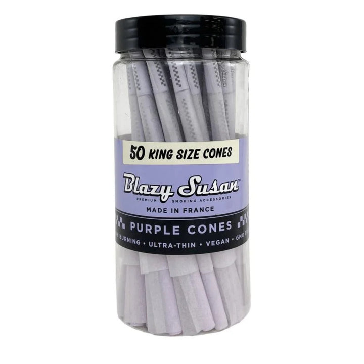 Blazy Susan King Size Cones - 50 in a pack - Purple - SmokeTime