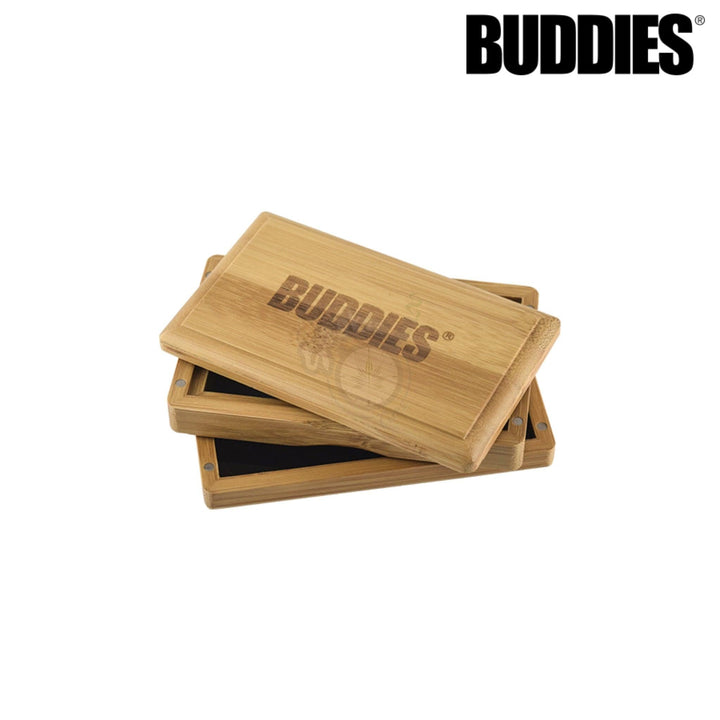 Buddies Bamboo Sifter Boxes - 2 Sizes Available - SmokeTime