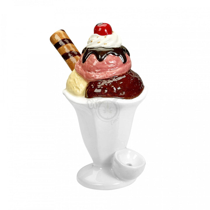 Ceramic Ice Cream Sundae Pipe - SmokeTime