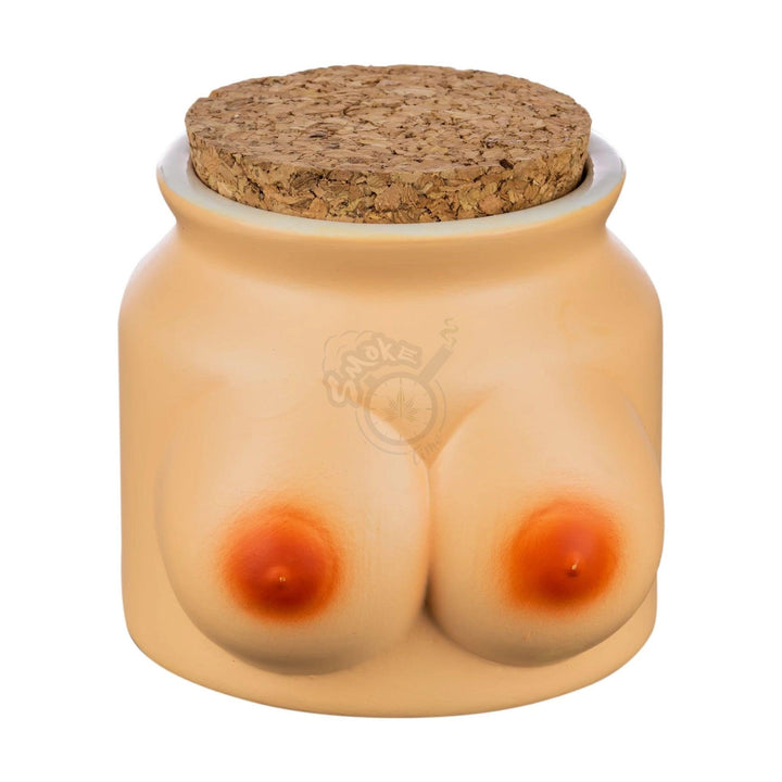 Ceramic Storage Jar - Boobs - SmokeTime