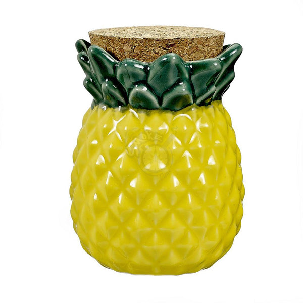 Ceramic Storage Jar - Pineapple - SmokeTime
