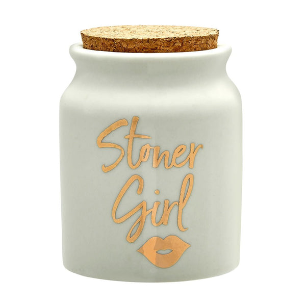 Ceramic Storage Jar - Stoner Girl - SmokeTime