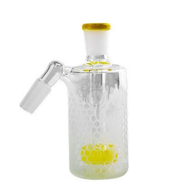 Cheech AshCatcher Etched w/ Yellow (CHB-7E) - SmokeTime