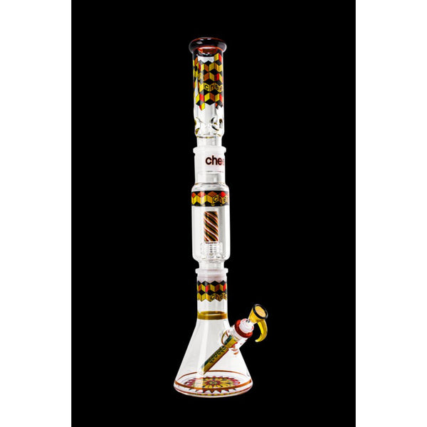 Cheech Build-A-Bong Set Beaker 23" Tall 3-piece with Bowl (CHE-117R) - SmokeTime