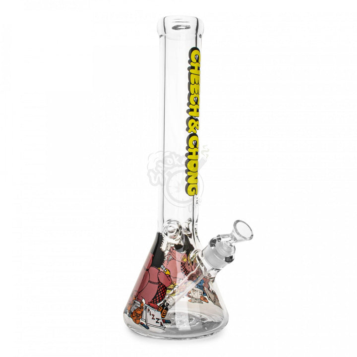 Cheech & Chong 15" 7mm Thick Bloat On Beaker (CC147C) - SmokeTime