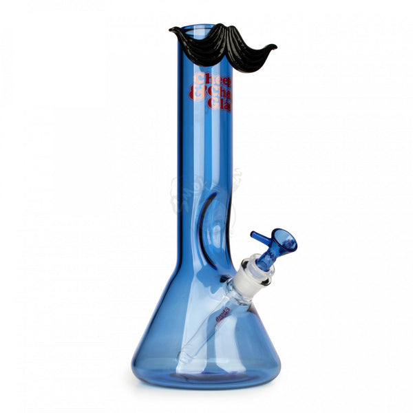 Cheech & Chong Glass 12" Moustache Ride Water Pipe - SmokeTime