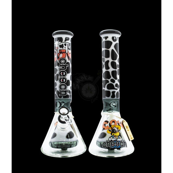 Cheech Glass 15" Cow Pattern w/ Beaker Perc (CHE-187) - SmokeTime