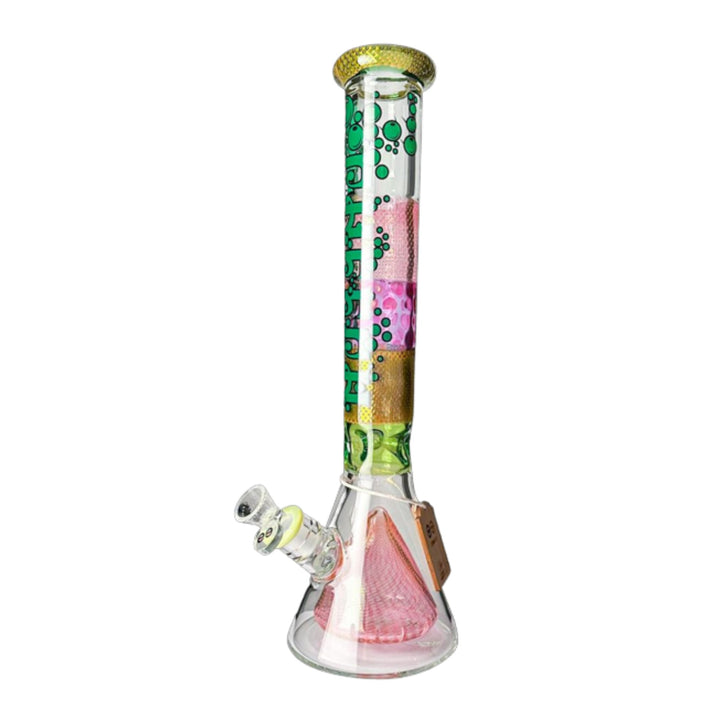 Cheech Glass 17" Multi Color Beaker In Beaker (CHE-244) - SmokeTime