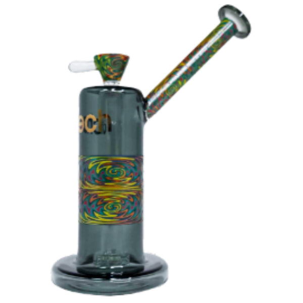 Cheech Glass 9” Black Multicolor Waterpipe With Gift Box (CA-068) - SmokeTime