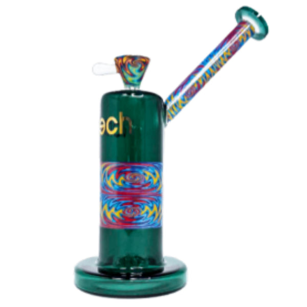 Cheech Glass 9” Teal Multicolor Waterpipe With Gift Box (CA-066) - SmokeTime
