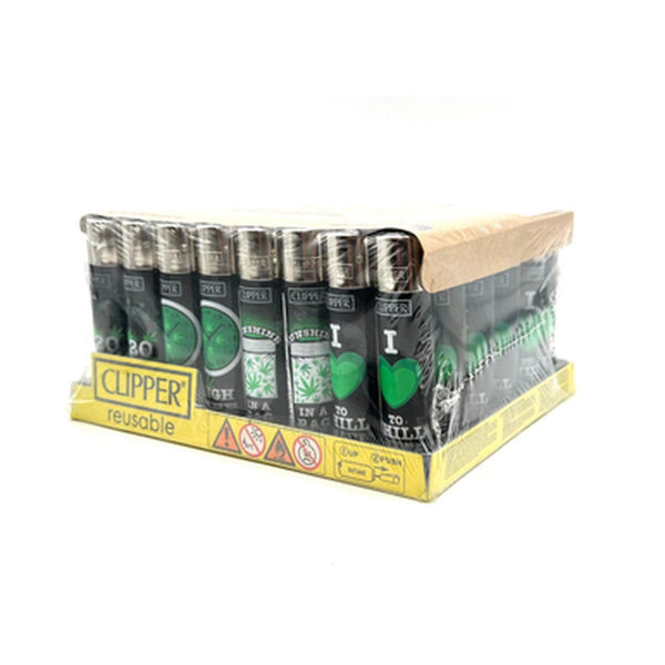 Clipper Green Leaves Series Lighters - SmokeTime