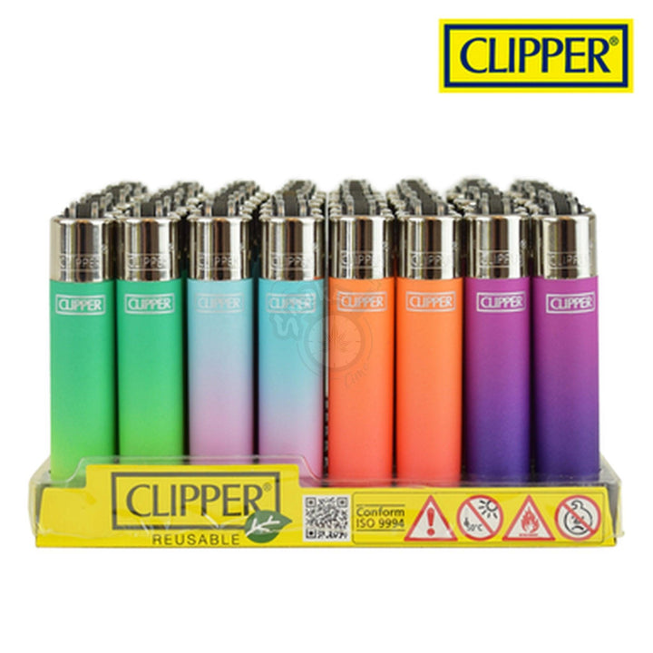 Clipper Metallic Gradient Lighters - SmokeTime