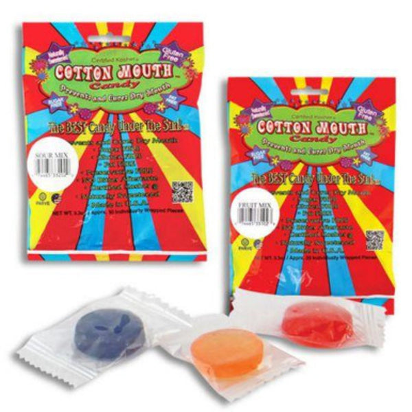Cotton Mouth Candy - Available in Fruit Mix or Sour Mix - 30 per Pack - SmokeTime