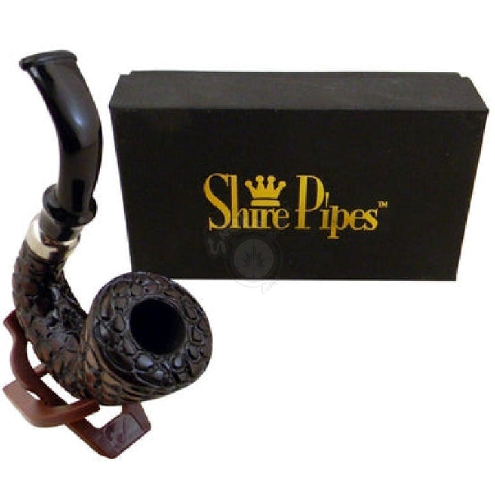 Curved Hungarian Calabash Rosewood Shire Pipe (PP96) - SmokeTime