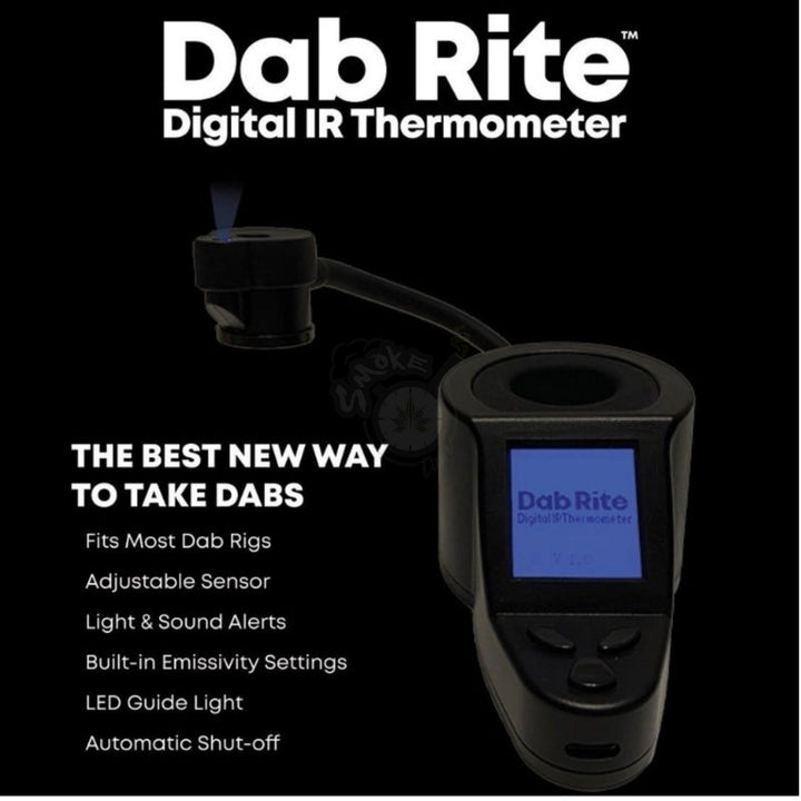 DAB RITE Digital IR Thermometer – Black - SmokeTime