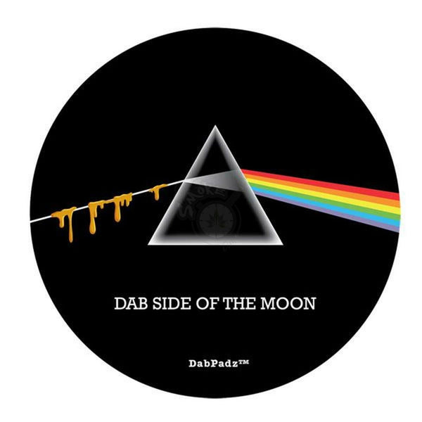 DabPadz 5" Round Fabric Top 1/4" Thick - Dab Side of the Moon - SmokeTime