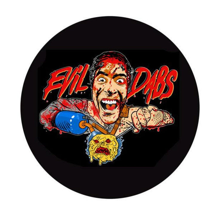 DabPadz 5" Round Fabric Top 1/4" Thick - Evil Dabs - SmokeTime