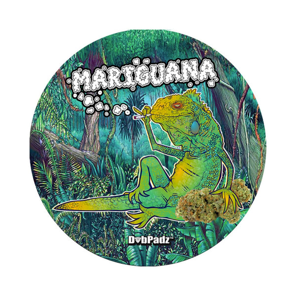 DabPadz 5" Round Fabric Top 1/4" Thick - Mariguana - SmokeTime