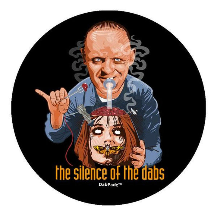 DabPadz 5" Round Fabric Top 1/4" Thick - Silence of the Dabs - SmokeTime