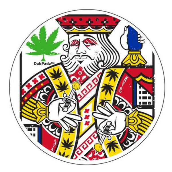 DabPadz 8" Round Fabric Top 1/4" Thick - King of Concentrates - SmokeTime