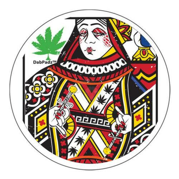 DabPadz 8" Round Fabric Top 1/4" Thick - Queen of Concentrates - SmokeTime