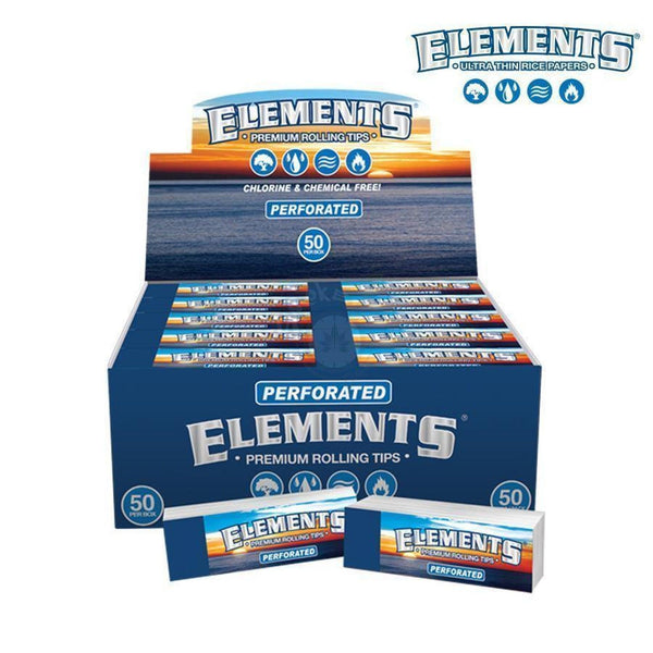Elements Tips Perforated - 50 per pack - SmokeTime