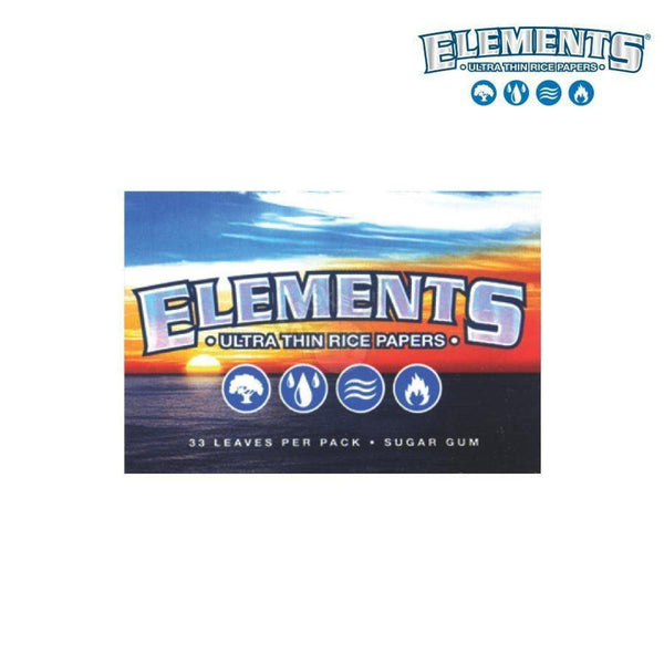 Elements Ultra Thin Rice Papers - 1-1/2 Size 33/pack - SmokeTime
