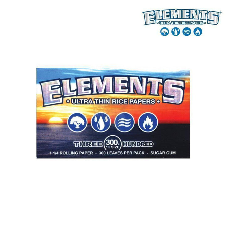 Elements Ultra Thin Rice Papers - 1-1/4 Size 300/pack - SmokeTime