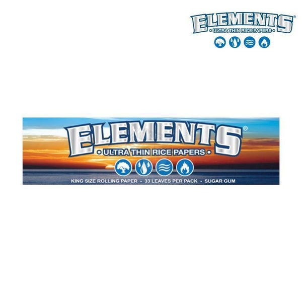 Elements Ultra Thin Rice Papers - King Size 33/pack - SmokeTime