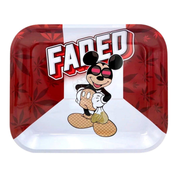 Faded Mickey Mouse Metal Rolling Tray - Large - SmokeTime