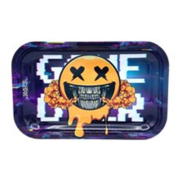 Game Over Metal Rolling Tray - Medium - SmokeTime