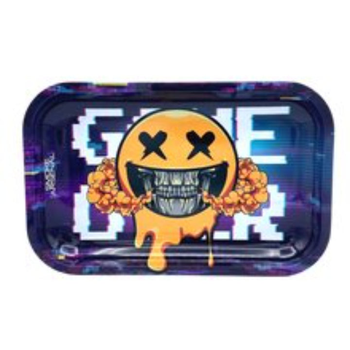 Game Over Metal Rolling Tray - Medium - SmokeTime