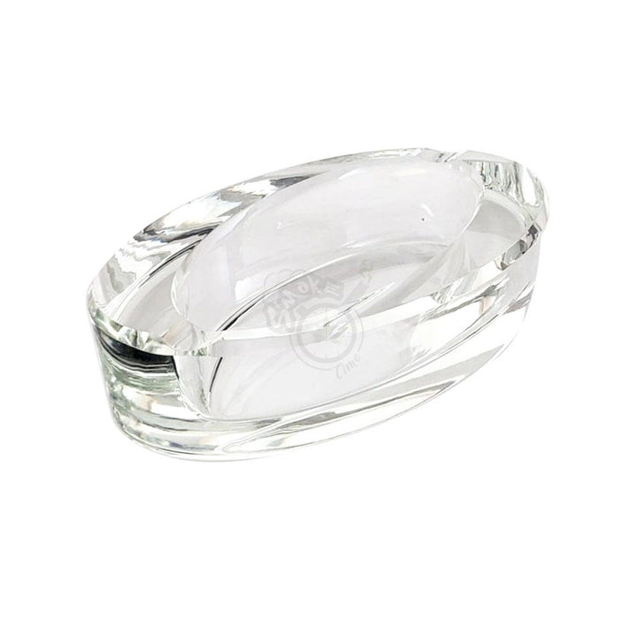 Glass Crystal Ashtray - Oval Slant (AT S-511) - SmokeTime