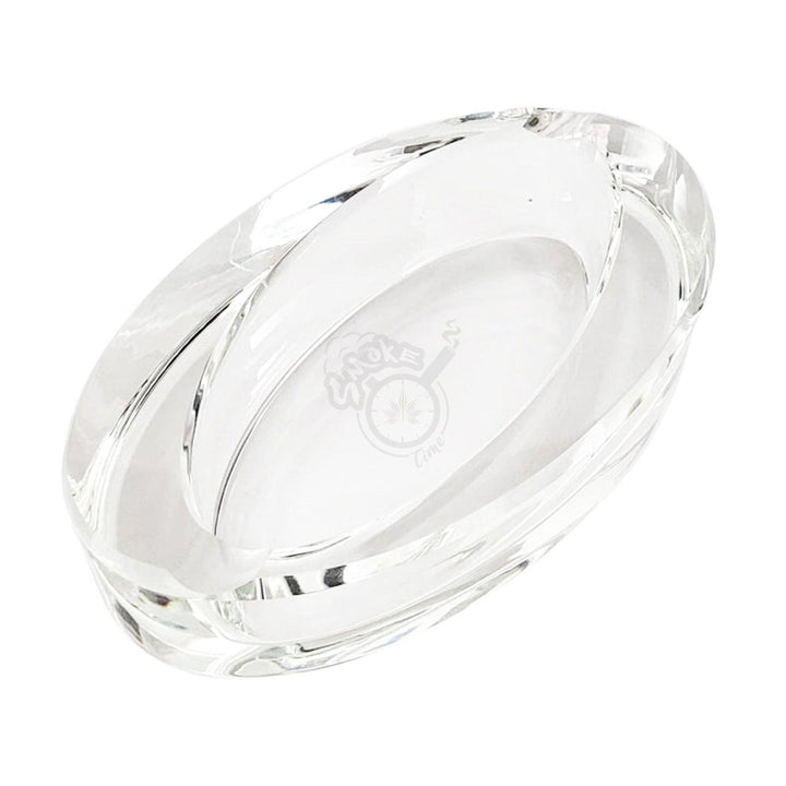 Glass Crystal Ashtray - Oval Slant (AT S-511) - SmokeTime