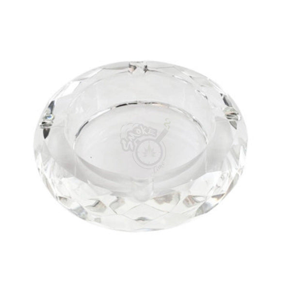 Glass Crystal Ashtray - Round Concave (AT S-508) - SmokeTime