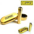 Gold Metal Lighter Clipper - SmokeTime