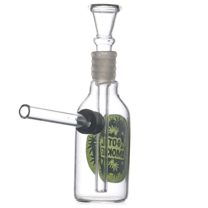 Got Smoke? Bottle Glass Pipe (1444) - SmokeTime