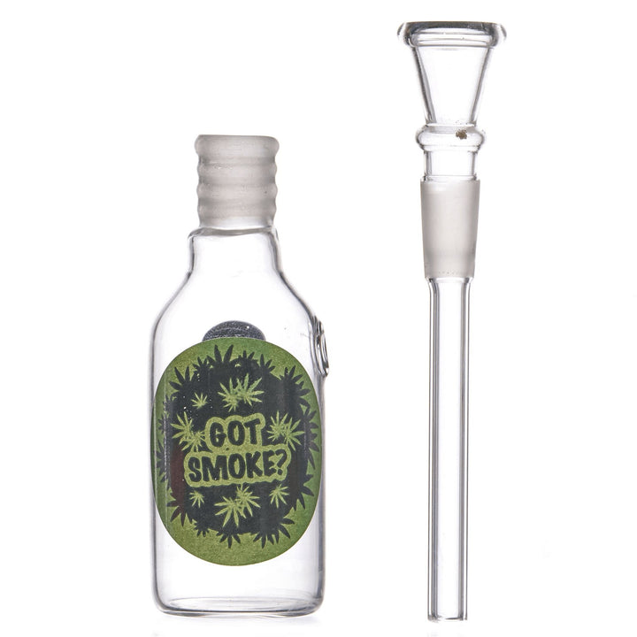 Got Smoke? Bottle Glass Pipe (1444) - SmokeTime